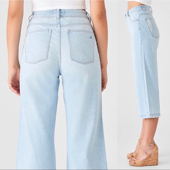 DL1961 Ibiza Hepburn Crop High Rise Wide Leg - Picture 2 of 12